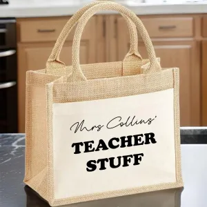 Customisable Teacher Tote Bag - Appreciation Gift - School Accessory - Versatile Design Customisable Teacher Tote Bag - Appreciation Gift - School Accessory - Versatile Design