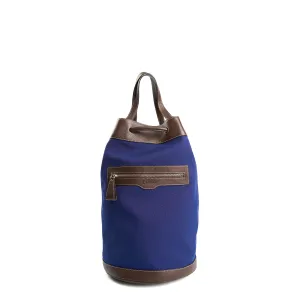 DARK BLUE AND DARK BROWN GIAN MIDI BAG DARK BLUE AND DARK BROWN GIAN MIDI BAG
