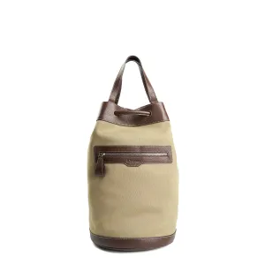 DARK BROWN AND OLIVE GREEN GIAN MIDI BAG DARK BROWN AND OLIVE GREEN GIAN MIDI BAG