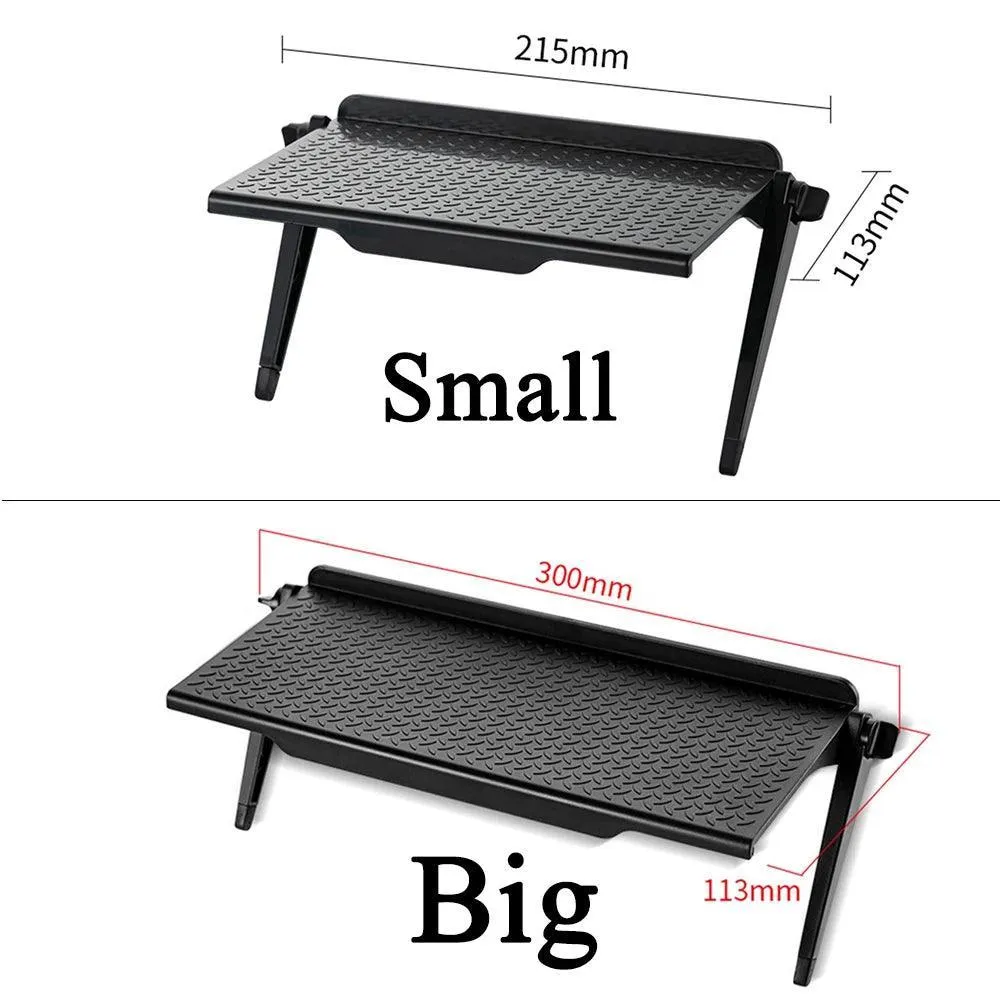 Desktop Media Storage Rack: Adjustable Tilt Tech Stand for Workspace Organization