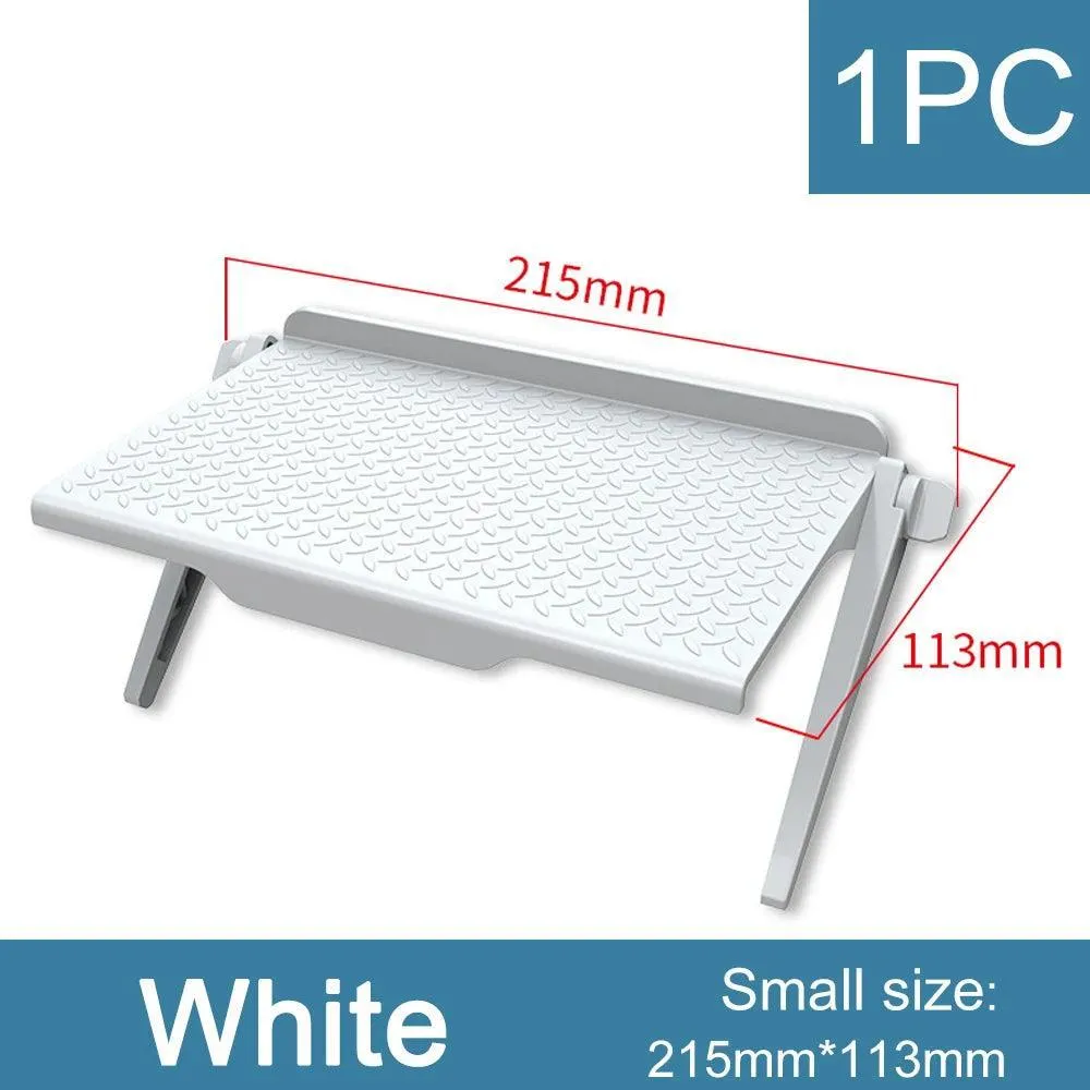 Desktop Media Storage Rack: Adjustable Tilt Tech Stand for Workspace Organization