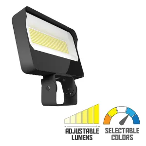 Dusk To Dawn LED Flood Light, 120/140/160W, 30K/40K/50K, 120-277V, Trunnion Mount Dusk To Dawn LED Flood Light, 120/140/160W, 30K/40K/50K, 120-277V, Trunnion Mount