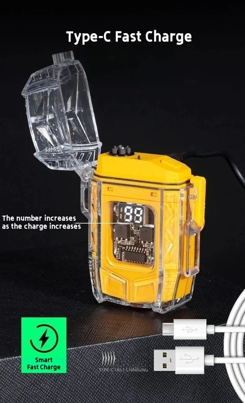 Extreme Sports Artifact Windproof And Waterproof Arc Lighter Rechargeable Lighting High Endurance Lighter