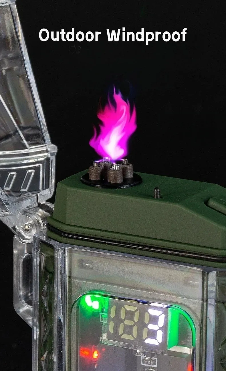 Extreme Sports Artifact Windproof And Waterproof Arc Lighter Rechargeable Lighting High Endurance Lighter