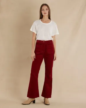 Flavie Corduroy Pant - Mahogany Flavie Corduroy Pant - Mahogany