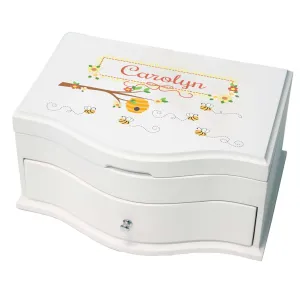 Girl's Princess Jewelry Box - Honey Bees Girl's Princess Jewelry Box - Honey Bees