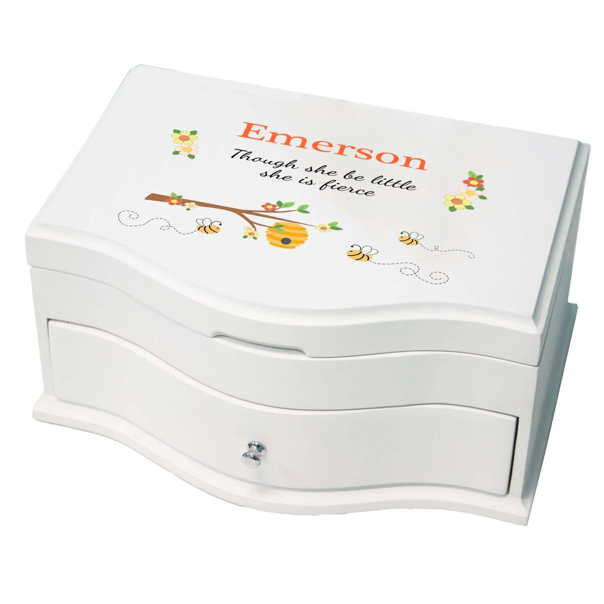 Girl's Princess Jewelry Box - Honey Bees