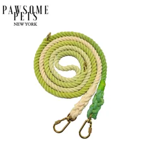 HANDS FREE DOG ROPE LEASH - OMBRE LIGHT GREEN HANDS FREE DOG ROPE LEASH - OMBRE LIGHT GREEN