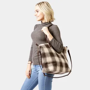 iLLASPARKZ Buffalo Check Weekend Tote Bag iLLASPARKZ Buffalo Check Weekend Tote Bag