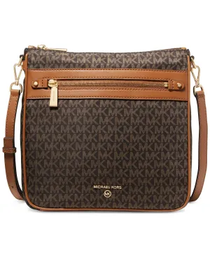 Jet Set Logo Charm Crossbody Bag, Small North South Michael Kors Jet Set Logo Charm Crossbody Bag, Small North South Michael Kors