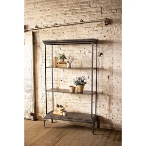 Kalalou - Tall Metal Shelving Unit Kalalou - Tall Metal Shelving Unit