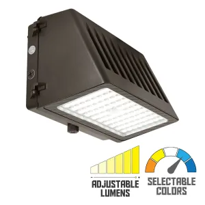 LED Cutoff Wall Pack 9000Lm, 40/50/60W, 30K/40K/50K, 120-347V, 90min Battery Backup LED Cutoff Wall Pack 9000Lm, 40/50/60W, 30K/40K/50K, 120-347V, 90min Battery Backup