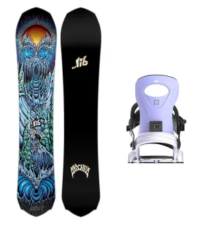 Lib Tech Mayhem Rocket Snowboard with Bent Metal Women's Metta Snowboard Binding 2025 Lib Tech Mayhem Rocket Snowboard with Bent Metal Women's Metta Snowboard Binding 2025