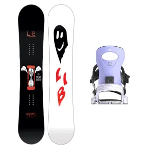 Lib Tech Women's Two Time Snowboard with Bent Metal Women's Metta Snowboard Binding 2025 Lib Tech Women's Two Time Snowboard with Bent Metal Women's Metta Snowboard Binding 2025