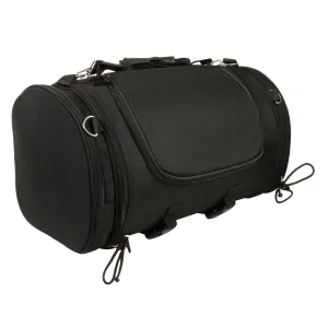 Milwaukee Performance SH683 Large Black Textile Duffel Style Motorcycle Sissy Bar Bag with Carry Strap Milwaukee Performance SH683 Large Black Textile Duffel Style Motorcycle Sissy Bar Bag with Carry Strap