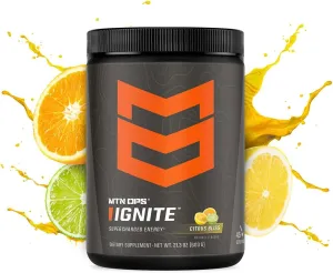 MTN OPS, Ignite Supercharged Energy Drink Mix 45-Serving Tub, Citrus Bliss MTN OPS, Ignite Supercharged Energy Drink Mix 45-Serving Tub, Citrus Bliss