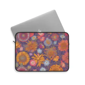 Muted Flowers, Laptop Carrying Case, Top Loading Sleeve for School or Work Muted Flowers, Laptop Carrying Case, Top Loading Sleeve for School or Work