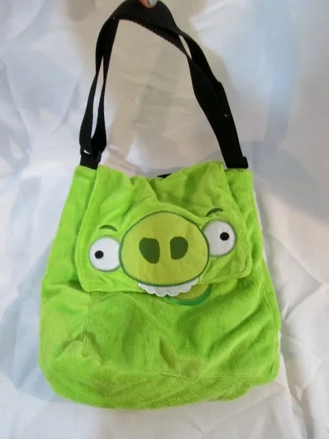 NEW GREEN PIG BACKPACK Shoulder Rucksack Travel School Book BAG