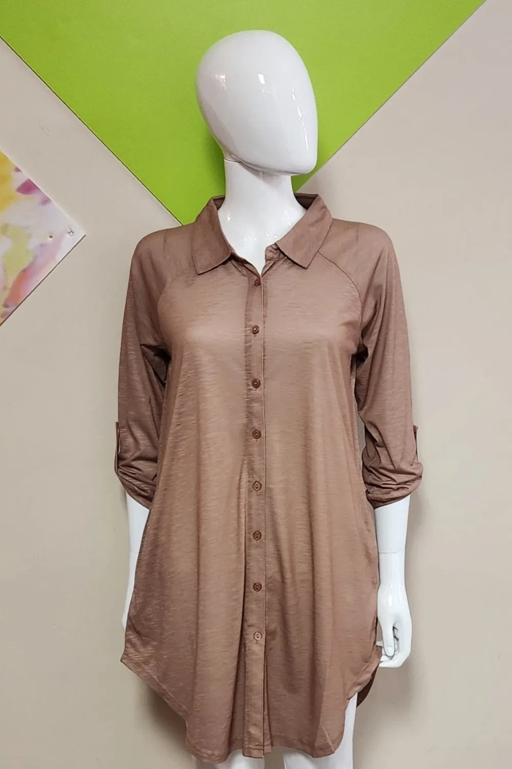 New Label Blouse 88287 Taupe