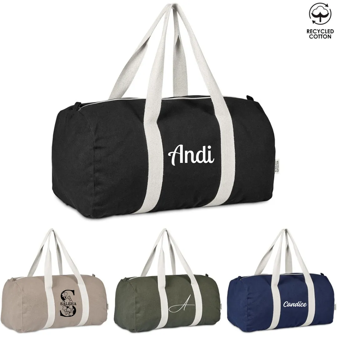 Okiyo Supotsu Recycled Cotton Canvas Sports Duffel Bag - 320gsm