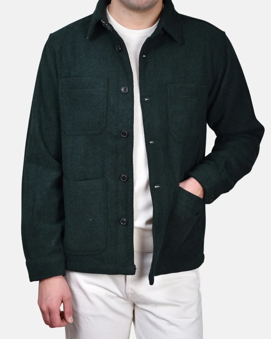 Overshirt Wool Mix - Green