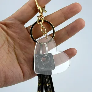 Pack Of 20 - 2-Inch Acrylic Heart Keychain Blanks Pack Of 20 - 2-Inch Acrylic Heart Keychain Blanks