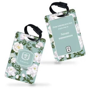 Peonies Bag Tag Peonies Bag Tag