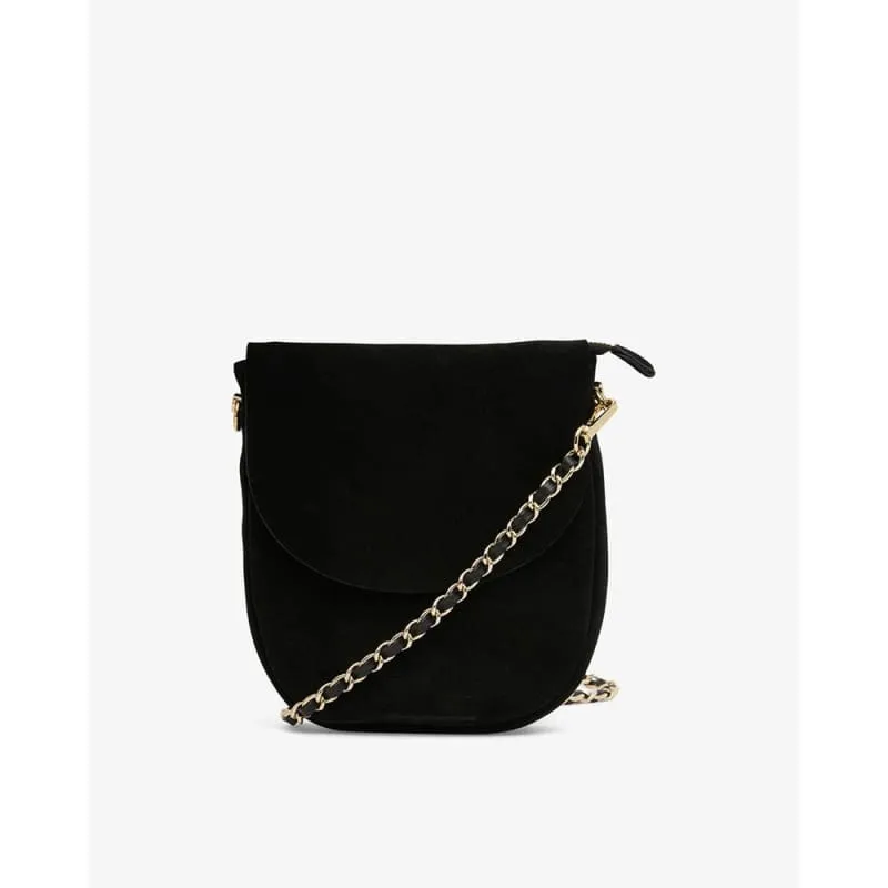 Phoebe Pouch | Black Suede