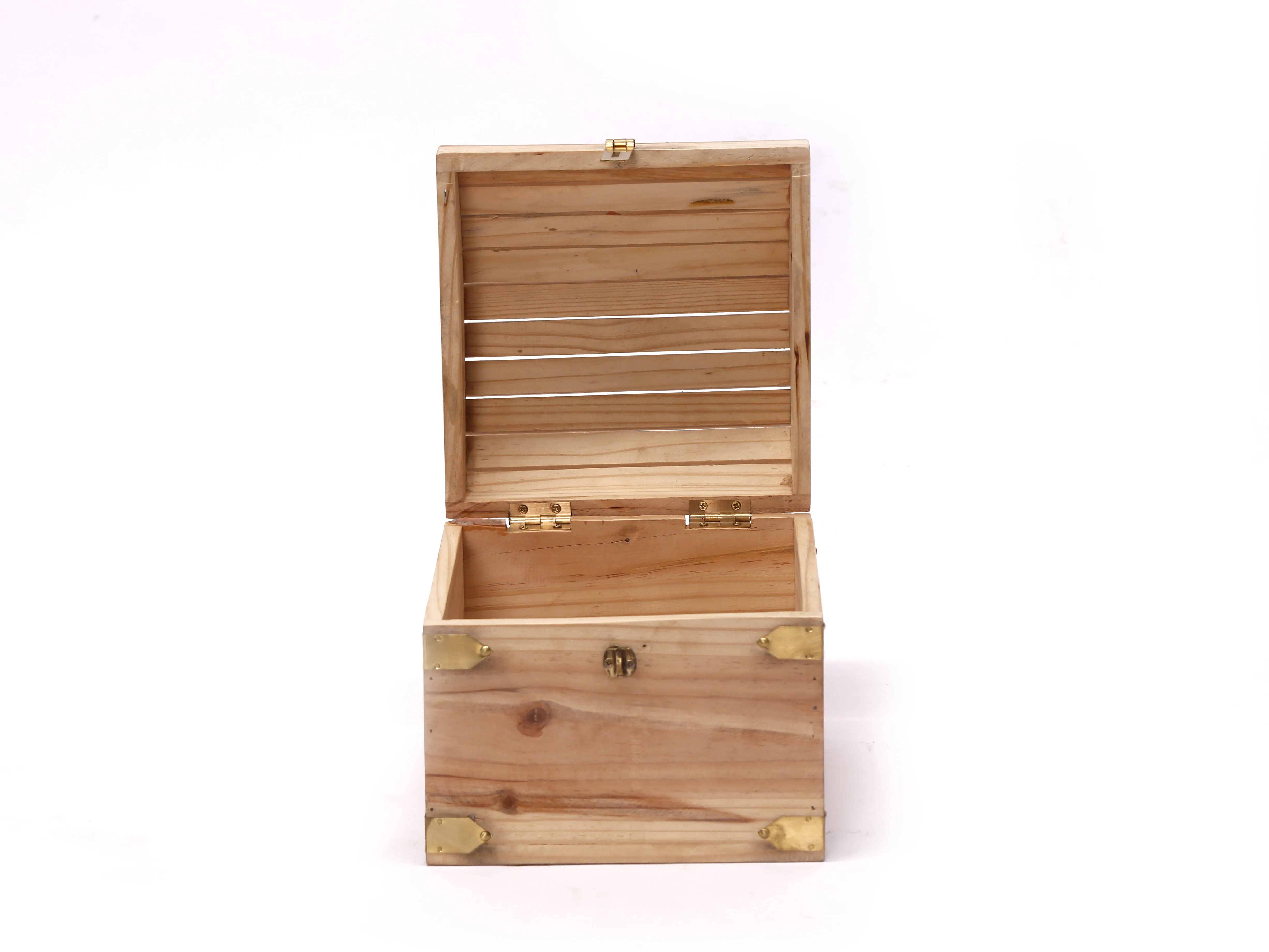 Pine wood Treasure Chest Box