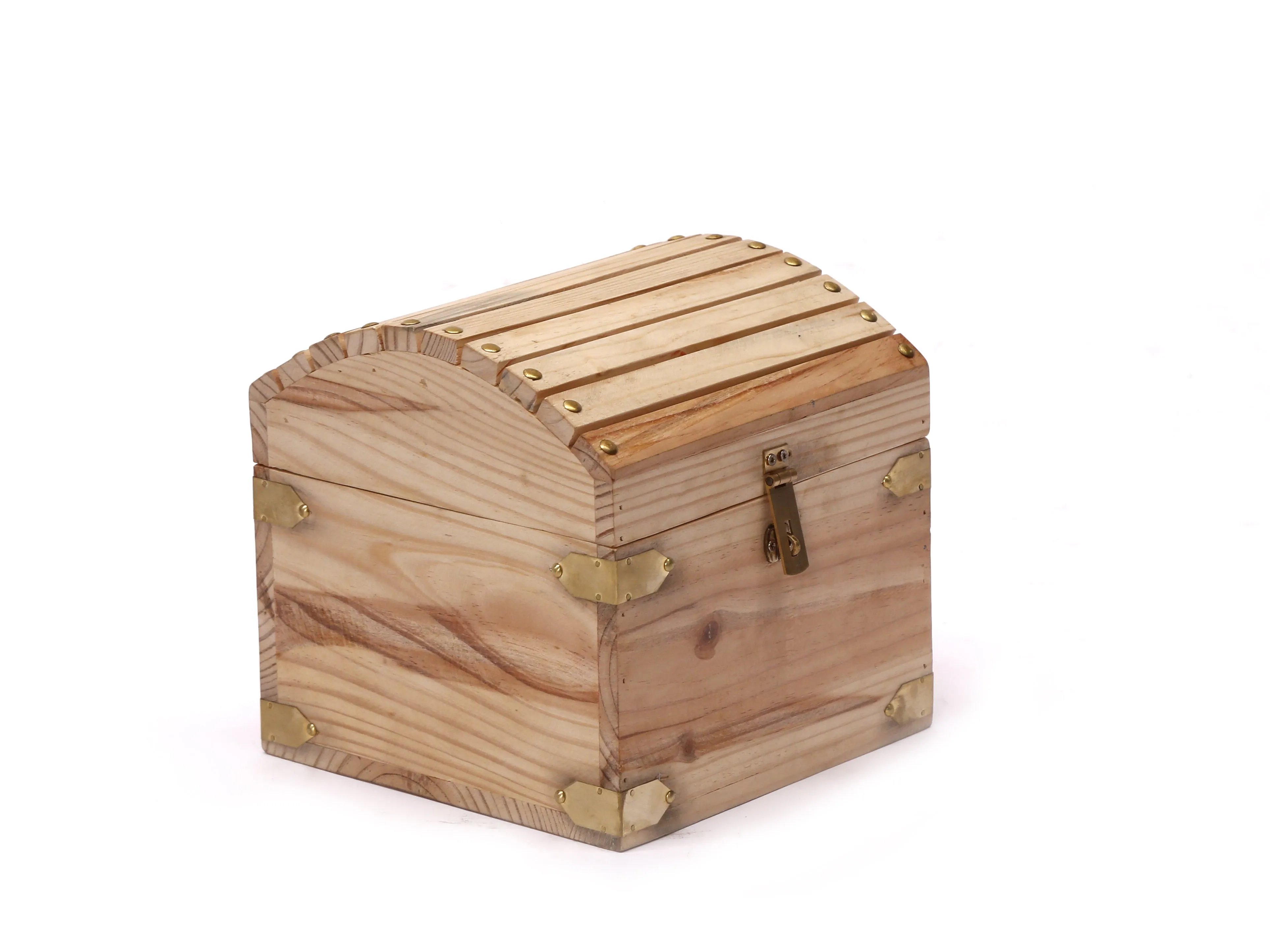 Pine wood Treasure Chest Box