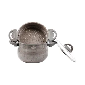 Pot With Steamer 26cm Grey Pot With Steamer 26cm Grey