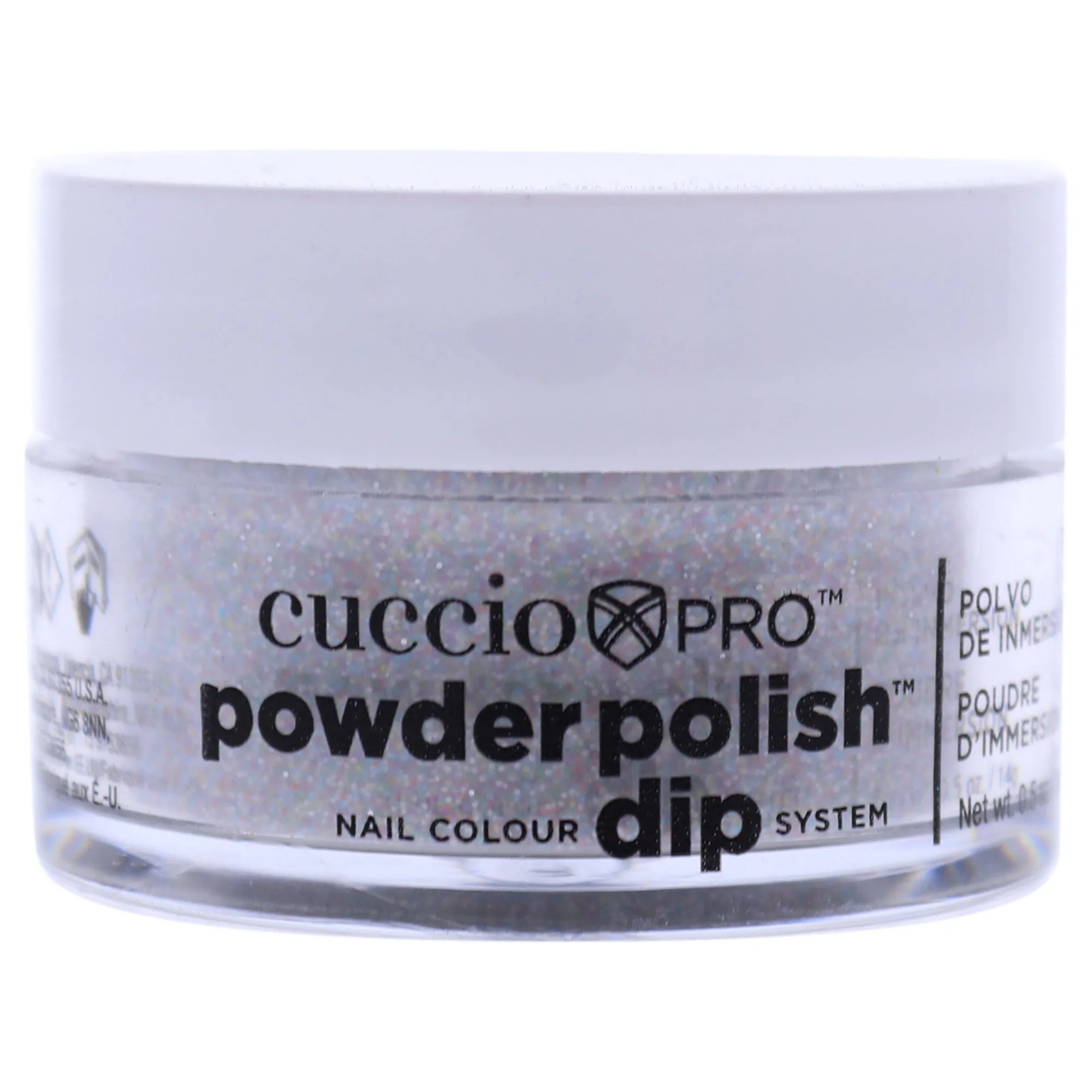 Pro Powder Polish Nail Colour Dip System - Multi Color Glitter by Cuccio for Women - 0.5 oz Nail Powder