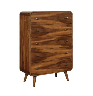 Robyn 5-drawer Chest Dark Walnut Robyn 5-drawer Chest Dark Walnut