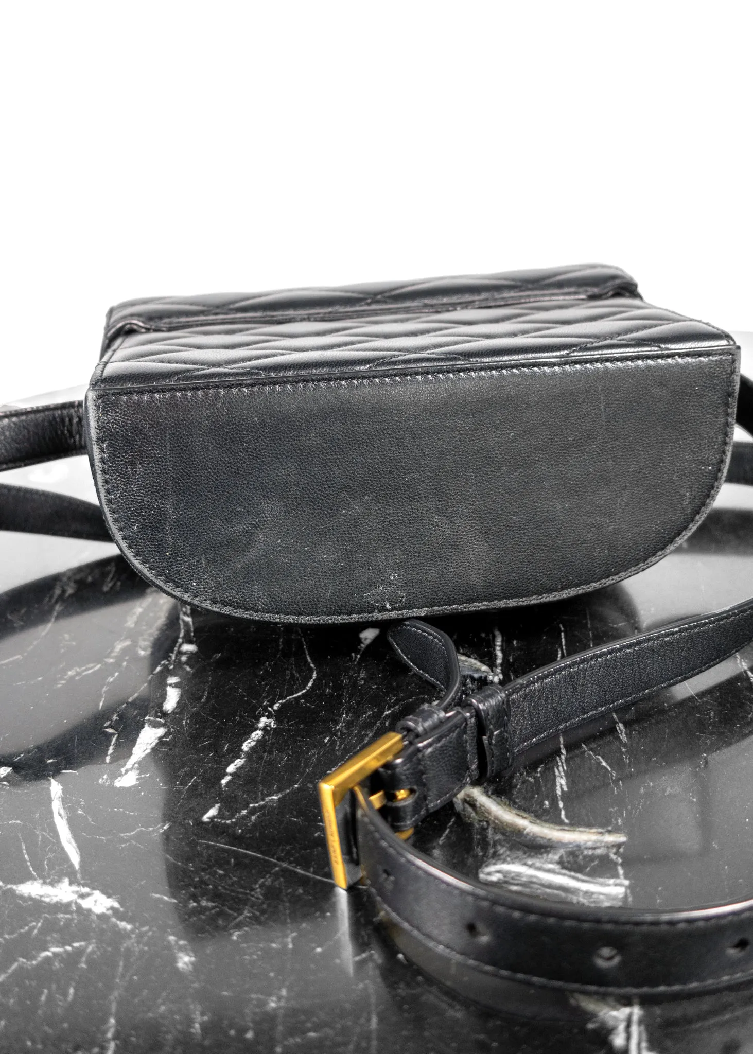 Saint Laurent June Diamond-Quilt Crossbody Bag