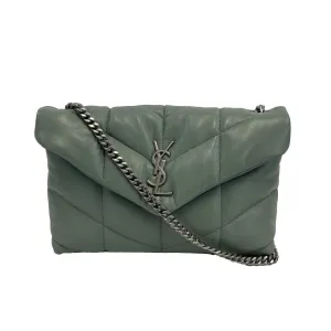 Saint Laurent - Puffer Mint Quilted Leather Mint Green / Silver Toy Crossbody Saint Laurent - Puffer Mint Quilted Leather Mint Green / Silver Toy Crossbody