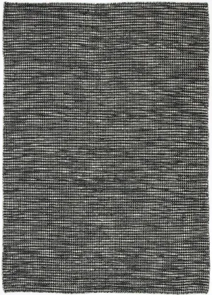 Scandi Black White Reversible Wool Rug 300x400 cm Scandi Black White Reversible Wool Rug 300x400 cm