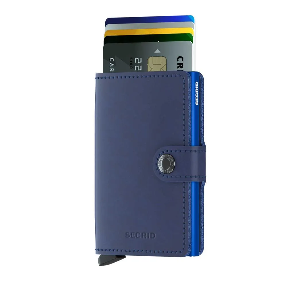 Secrid: Miniwallet Navy Blue Leather