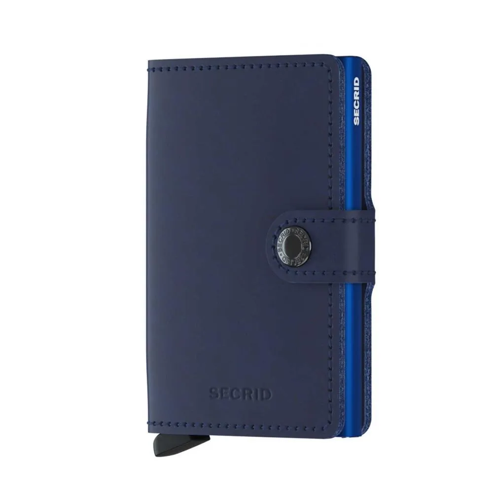 Secrid: Miniwallet Navy Blue Leather