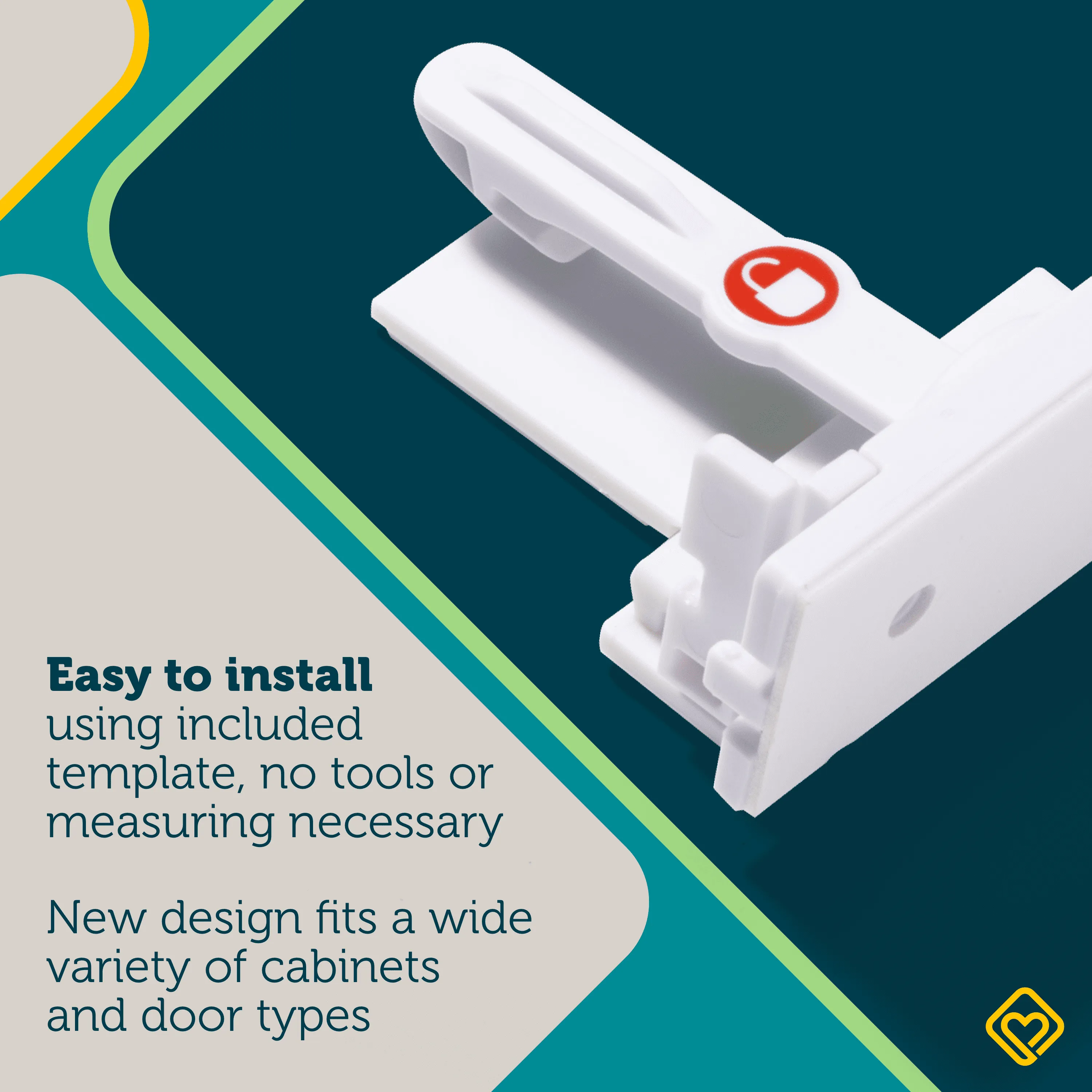 Secure-to-Explore Adhesive Locks (12 pack)