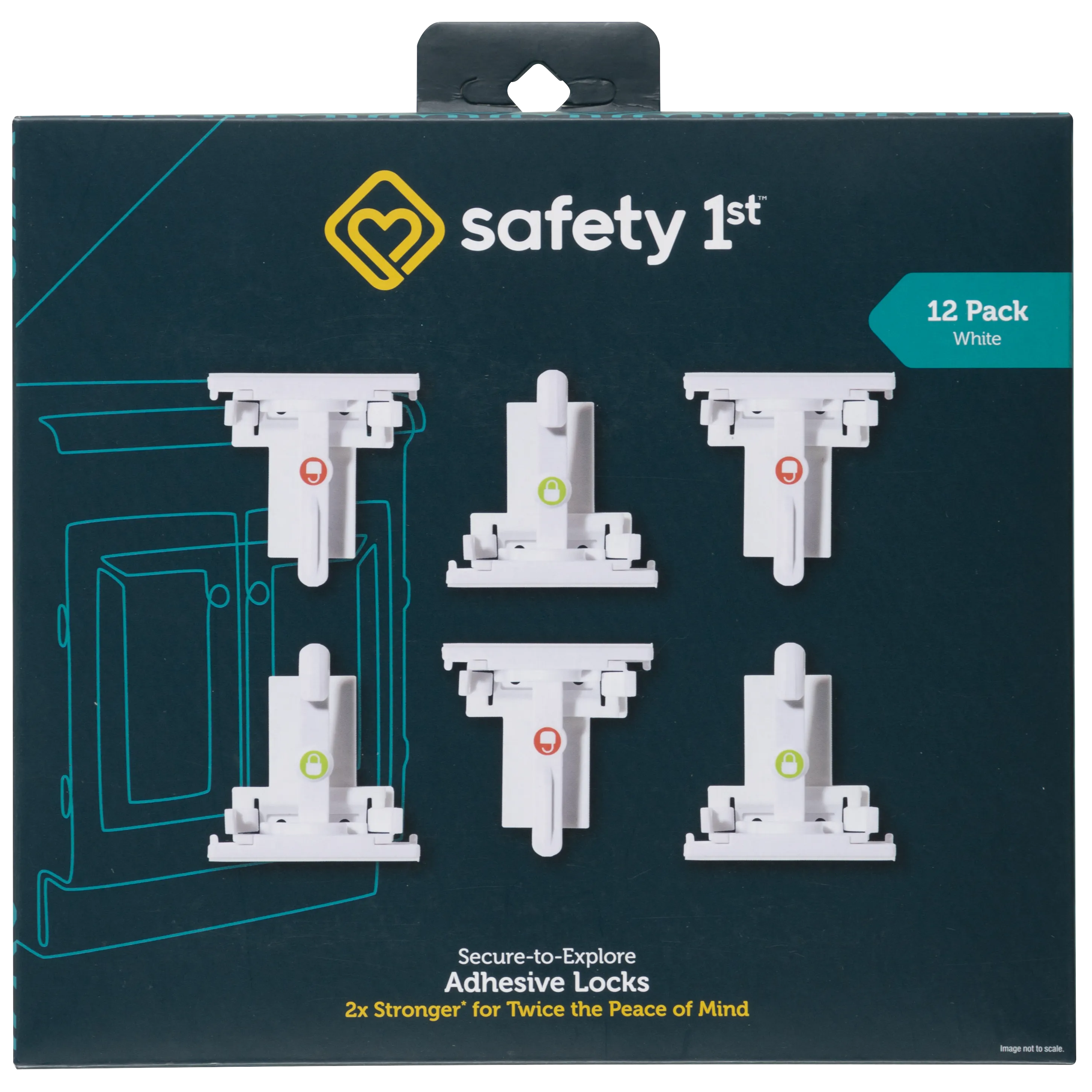 Secure-to-Explore Adhesive Locks (12 pack)