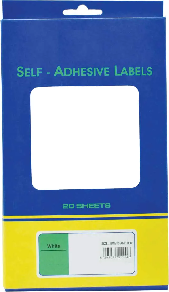 SELF ADHESIVE OFFICE LABEL-9X13mm