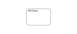 SELF ADHESIVE OFFICE LABEL-9X13mm SELF ADHESIVE OFFICE LABEL-9X13mm