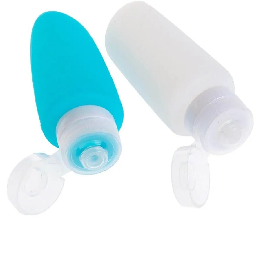 Silicone Squeeze Travel Bottles 100mL 2 Pack
