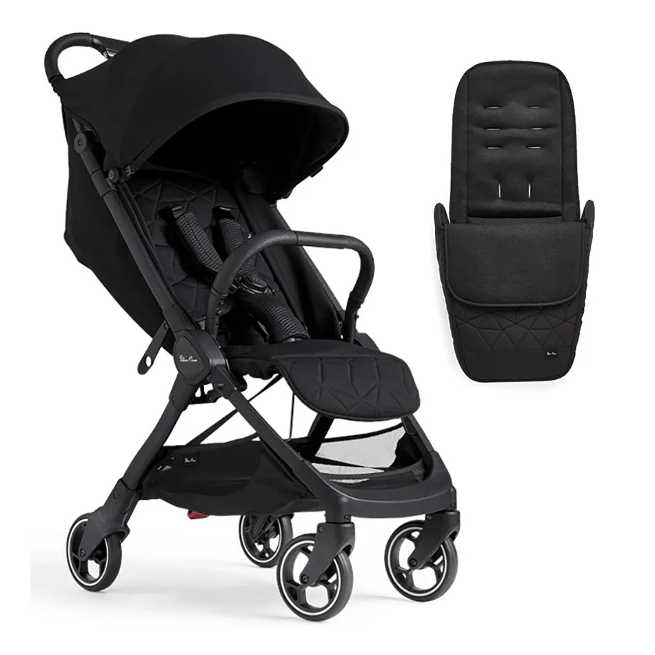 Silver Cross Clic Stroller with Footmuff - Space