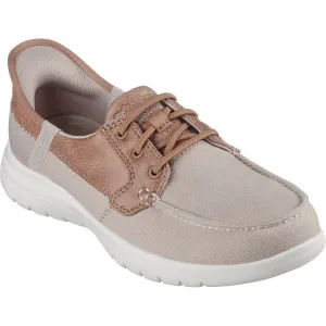 Skechers Womens On-the-GO Flex - Palmilla 136536-TPE Taupe Slip On Shoe Skechers Womens On-the-GO Flex - Palmilla 136536-TPE Taupe Slip On Shoe