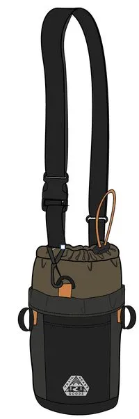Steer Hybrid Bottle Bike Bag - True Black/ Khaki