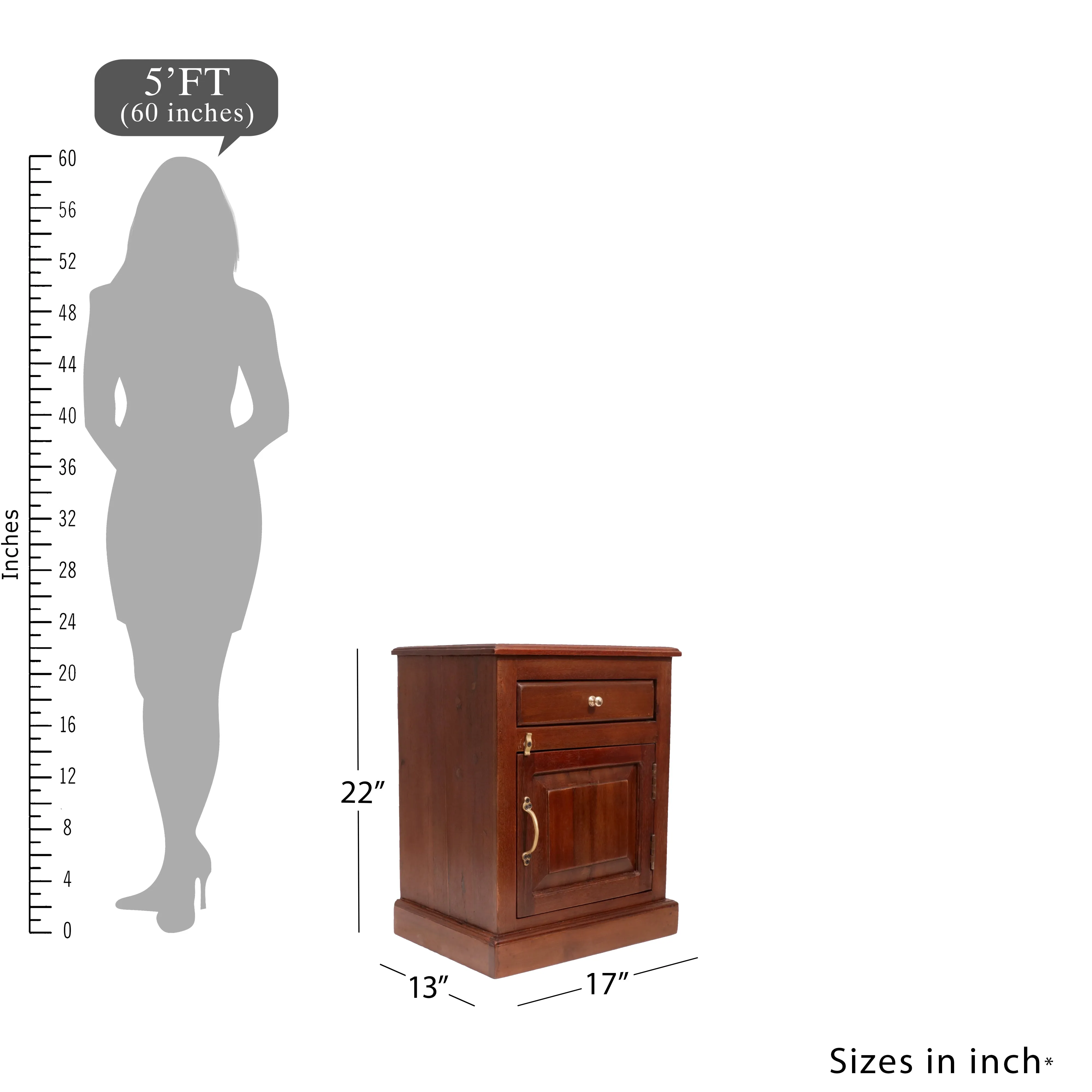 Sturdy Wooden Night Stand