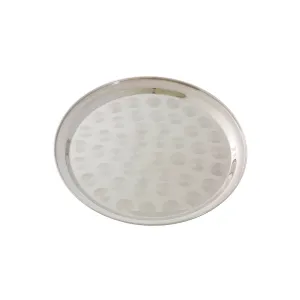 Thunder Group SLCT312 12" Stainless Steel Round Tray with Narrow Rim Thunder Group SLCT312 12" Stainless Steel Round Tray with Narrow Rim