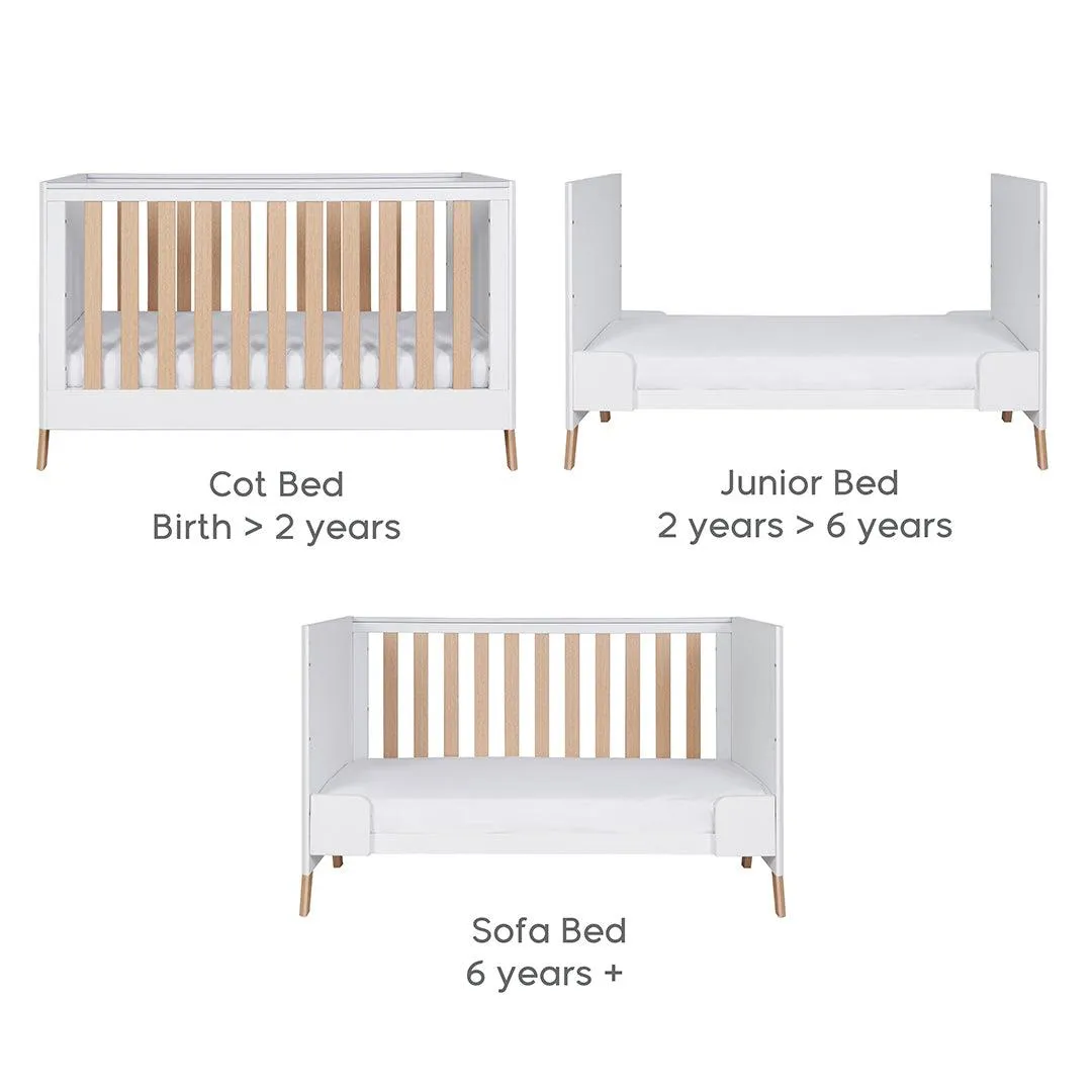 Tutti Bambini Fuori 2 Piece Room Set - White/Light Oak
