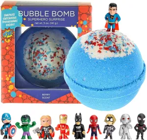 Two Sisters Spa - 1 Pack Superhero Bath Bombs for Kids with Toy Surprises Two Sisters Spa - 1 Pack Superhero Bath Bombs for Kids with Toy Surprises